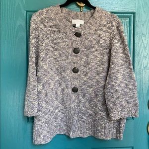 CJ Banks Button Up Sweater - 1X